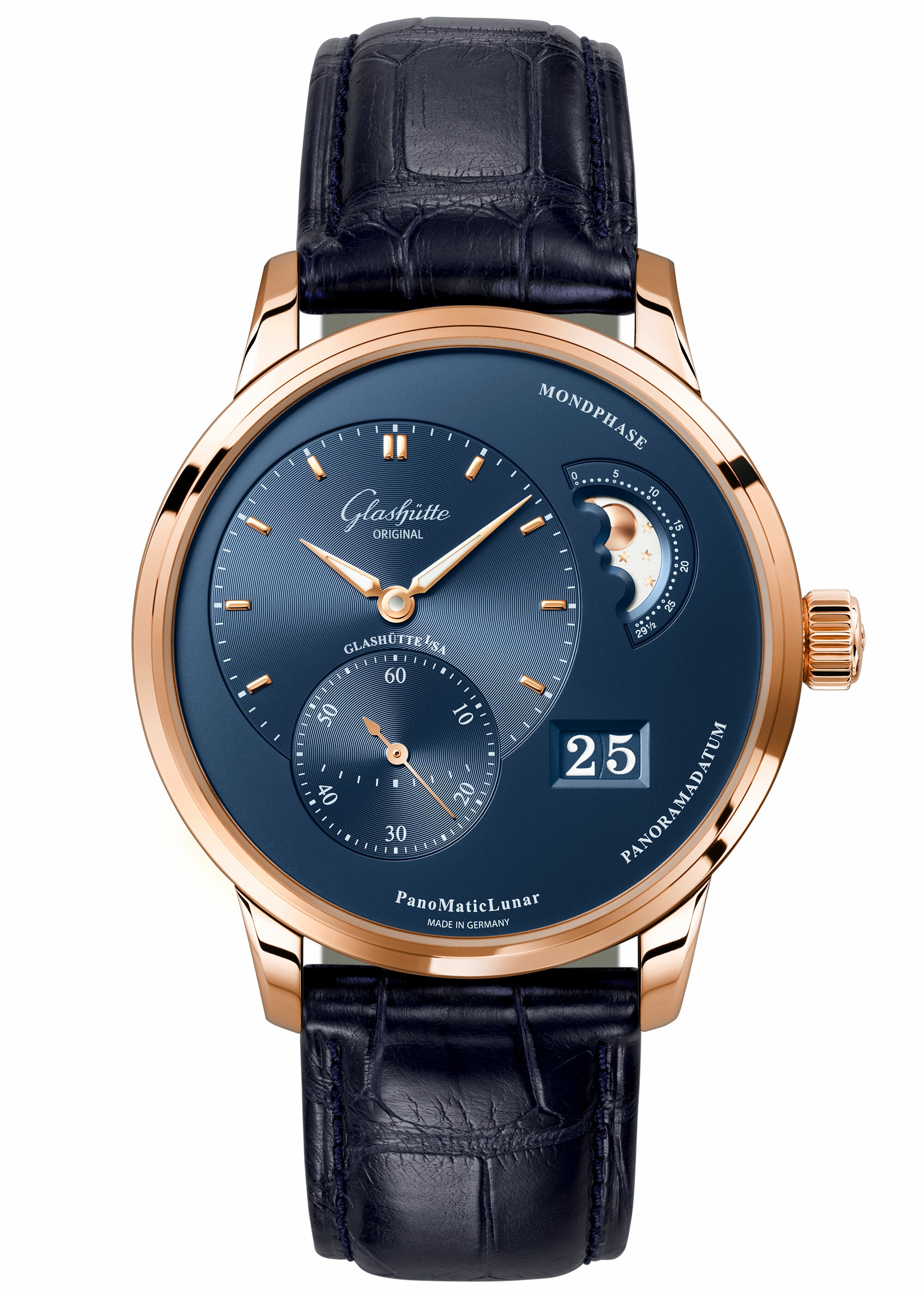 2026 Glashütte Original PanoMaticLunar Salmon Opaline 40 1-90-02-11-35-30